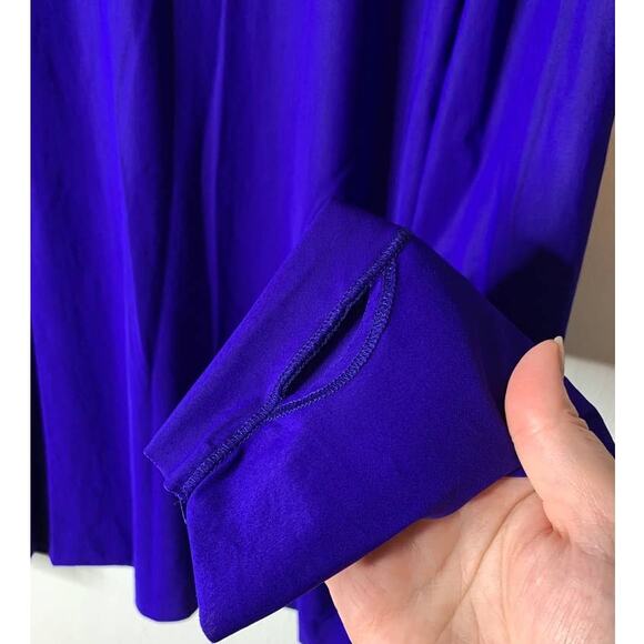 Dorothee Schumacher Purple Techno Stretch Turtleneck Top Size 5 / X-Large - Picture 5 of 10